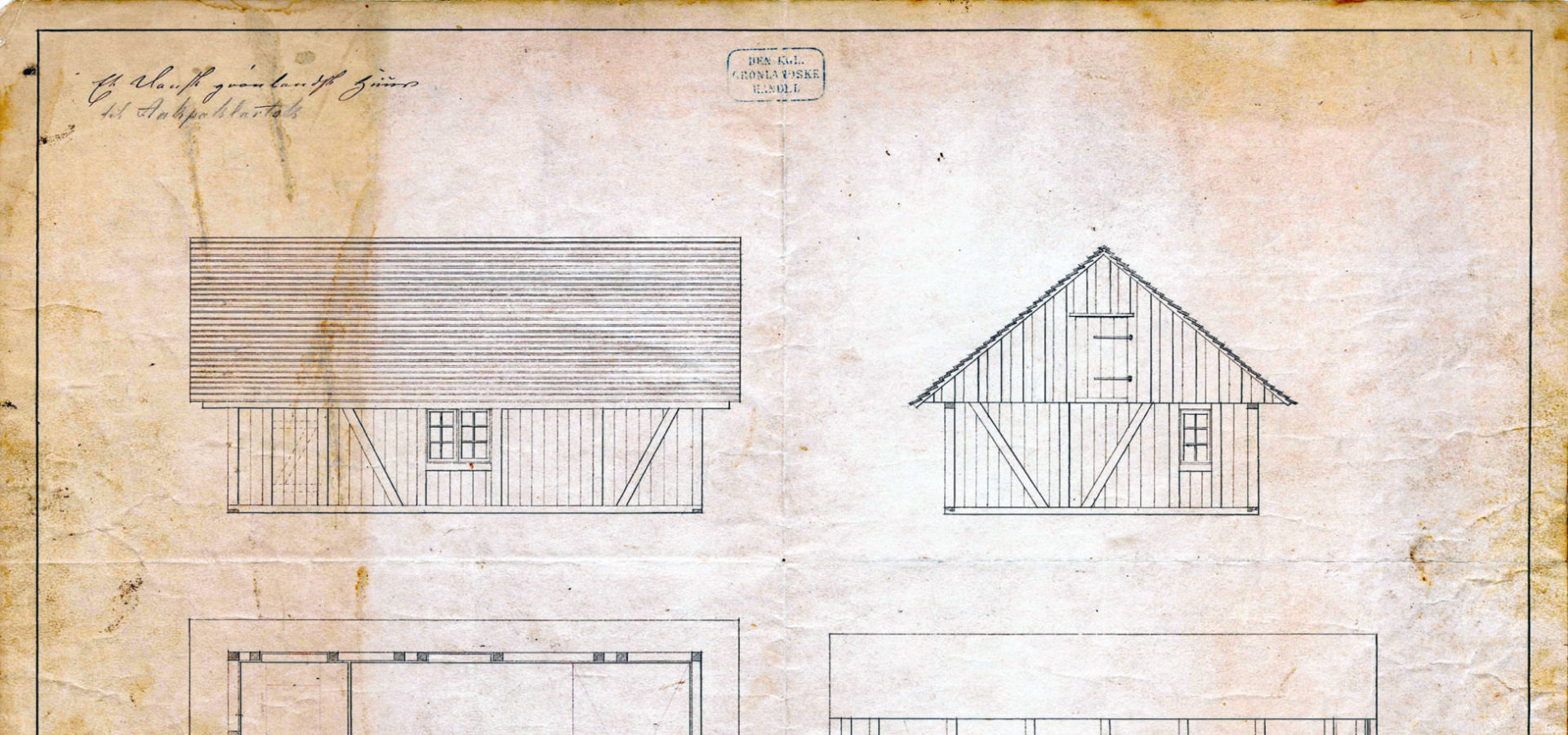 Udliggerhus til Søndre Upernavik 1855 Grønlands